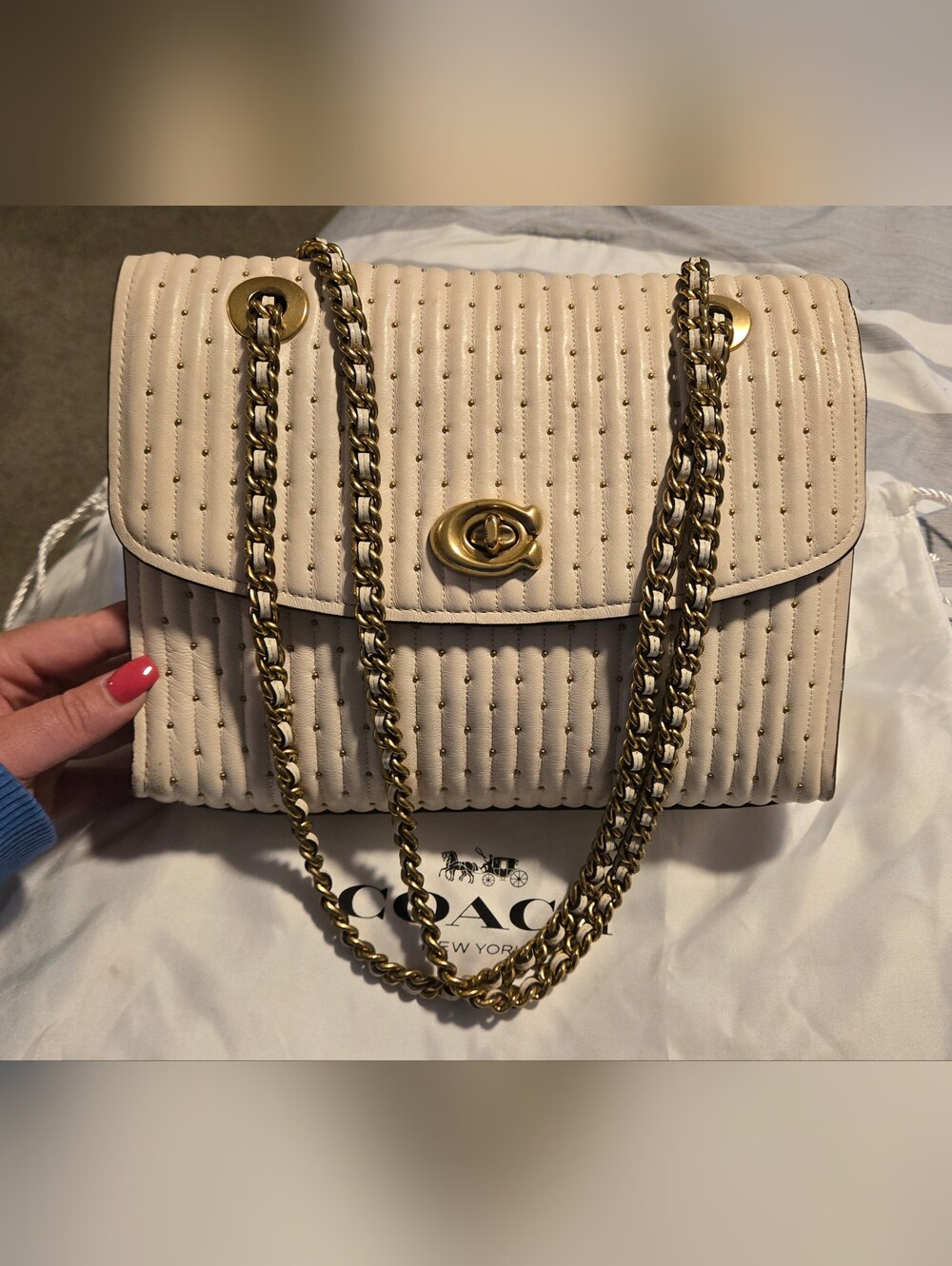 Coach Quilted Hand Bag